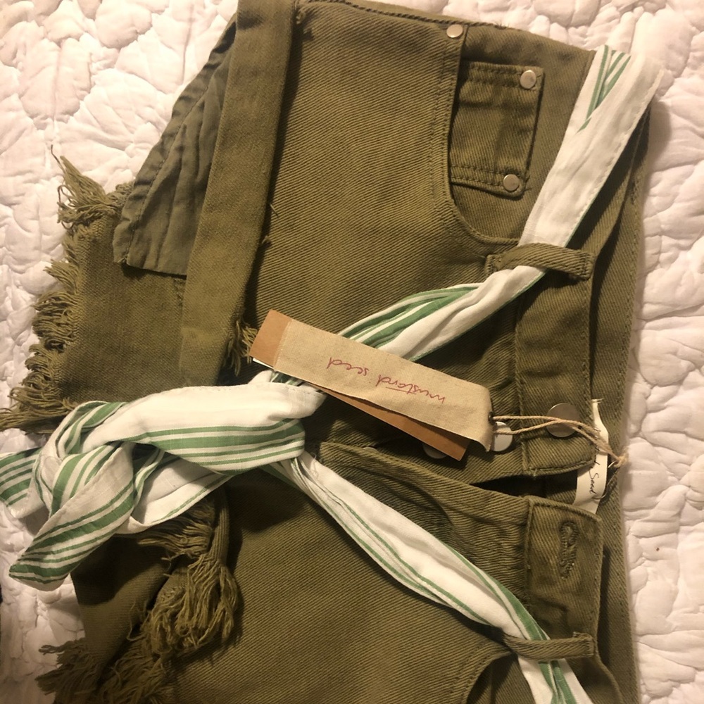 Distressed mini shorts